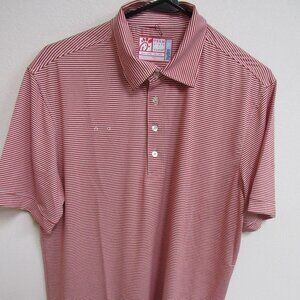 Chik-fil-A‎ Oobe Team Style Hydrochill Red/White Striped Polo Shirt Medium